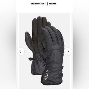 RAB Xenon Superlight - packable synthetic hiking, skiing, camping - great glove!